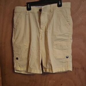 Lee Women's Soft Yellow Cargo Shorts